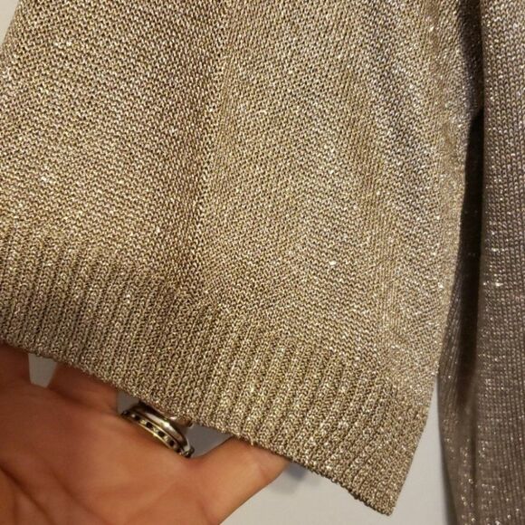 St John Knitted studded metallic blouse size small - Picture 6 of 7